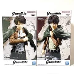 新品未開封！ 進撃の巨人 Grandista リヴァイ エレン フィギュア 2体