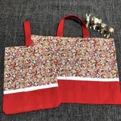 花柄パンダ柄♡レッスンバッグ×シューズバッグ♡のサムネイル