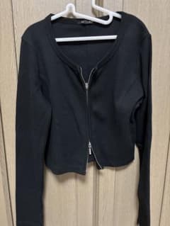 GU リブニット ブラックのサムネイル