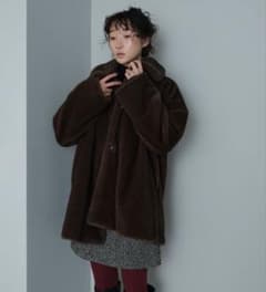 EMMEL REFINES＞EM フェイクファー ミディアム コート - メルカリ