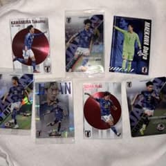 サッカー日本代表トレーティングカード7枚のサムネイル