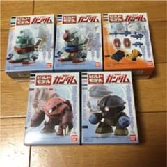 ビルドモデル機動戦士ガンダム5種 食玩のサムネイル