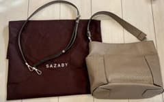 SAZABY グレー ショルダーバッグ 保存袋付きのサムネイル