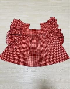 next 赤と白のチェック柄 Tシャツ 2-3歳のサムネイル