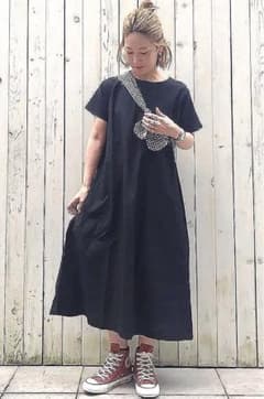 新品✨サマンサモスモス SM2 ❤️ ワンピース  ブラック 黒 リネン 半袖のサムネイル