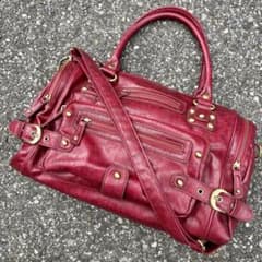 バッグ archive leather Boston bag 2way red y2k archive leather Boston bag 2way red y2k - メルカリ