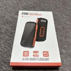 フジキン 高輝度ライトソーラーバッテリー25000mAh ワイヤレス充電対応 …のサムネイル