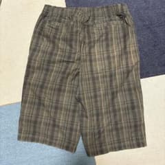 villandチェック柄 膝下ハーフパンツのサムネイル