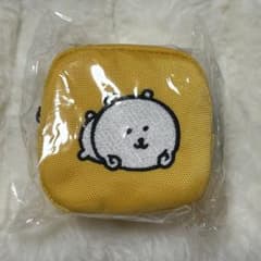 ナガノキャラクターズ　カラビナ付き刺繍スクエアミニポーチ　ナガノくまのサムネイル