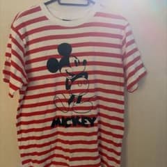 ミッキーマウス ボーダーTシャツ レッドのサムネイル