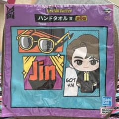 未使用　TinyTAN Butter ハンドタオル　Jinのサムネイル