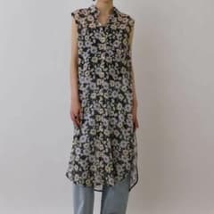 25SS 美品　グレースコンチネンタル　フラワーロングシャツワンピース　36/S 25SS 美品 グレースコンチネンタル フラワーロングシャツワンピース 36