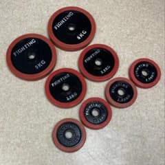 FIGHTING ダンベルプレート 合計55キロ FIGHTING ROAD ラバーダンベルプレート 8枚セット 合計20kg - メルカリ