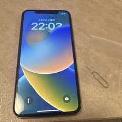 iPhone X 本体 シルバー 背面割れあり 即日発送 - メルカリ