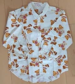 くまさん柄ブラウス 95サイズ クリーニング済✨のサムネイル