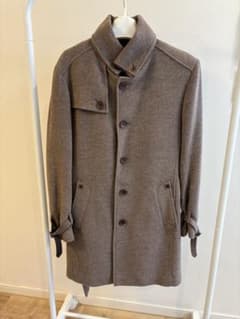 【美品】TETE HOMME テットオム ウールチェスターコート ブラウンのサムネイル