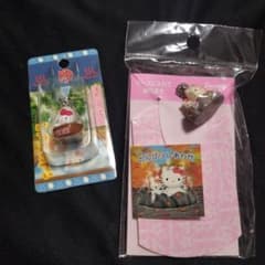 ハローキティ 温泉限定根付ストラップ 2種セット - メルカリ
