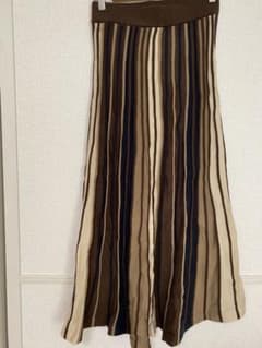 【GRL】配色ニットスカートのサムネイル