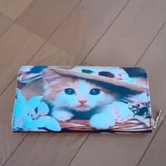 ねこ★長財布★未使用のサムネイル