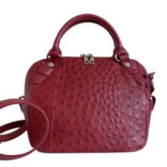 ロダニア オーストリッチ 2way ショルダーバッグ エキゾチックレザー