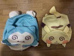 중고품 포켓몬 세탁 파우치 치로부터 붙은 피카츄 카비곤