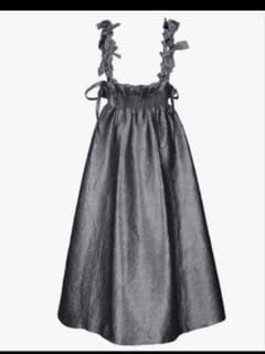 Bibiy. MIMI RIBBON SKIRT グレー　新品未使用のサムネイル