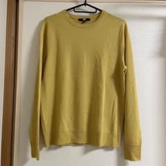 UNIQLO クルーネックセーター イエロー XLのサムネイル