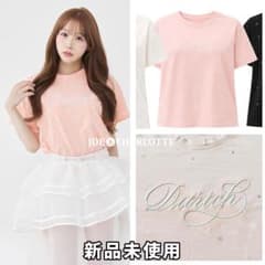 ダーリッチ DarichエンブロイダリービジューTシャツ PNK ピンク - メルカリ