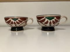 伊勢 神楽窯 奥田康博 スープカップ カフェオレボール 2個セット売り