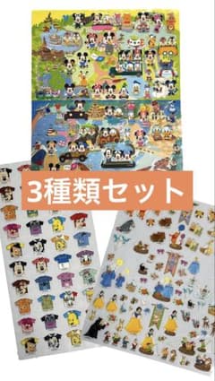 東京ディズニーリゾート キャラクターシール 3シートセットのサムネイル