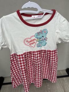 SWIMMER チュニック 120サイズ 赤チェックのサムネイル