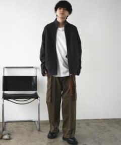 HEAVY WEIGHT DRIVERS KNIT wym チャコールのサムネイル