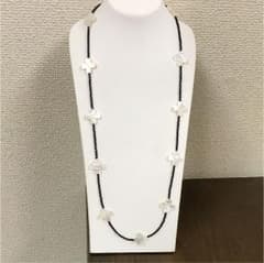 ビーズ 白蝶貝ロングネックレスのサムネイル