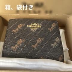 COACH ホースアンドキャリッジ 二つ折り財布 箱、袋付きのサムネイル