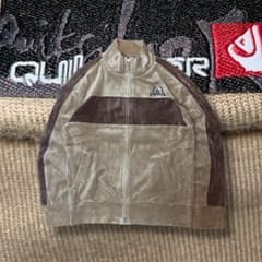 レア Quiksilver ベロアトラックジャケット y2k 平成 ギャル 短丈 