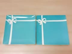 ペア Tiffany & Co. ティファニー ブルーリボン 大皿 2枚セット