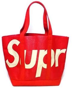 20SS シュプリーム Raffia Tote ラフィアトートバッグ レッドのサムネイル