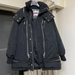 DSQUARED2 リアルファーブラック ダウンジャケット - メルカリ
