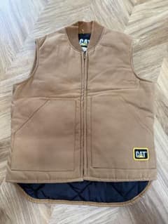Caterpillar キャタピラー　ダック中綿ベスト M アメリカ製 CAT キャタピラー ダック地 ベスト 中綿入り deadstock - メルカリ