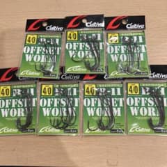 CULTIVA B-11 オフセットワーム 4/0 7個セットのサムネイル