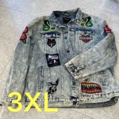 REASON Gジャン デニム ジャケット アウター 派手 3XL パンク - メルカリ