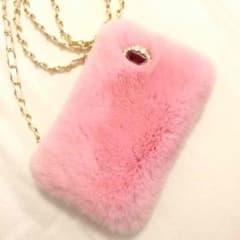 ファー iphoneケース ピンクのサムネイル