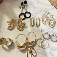 ゴールドピアス　セット売り　まとめ売り　海外　リングピアスのサムネイル