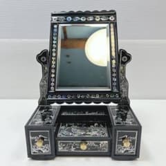 CH3278 螺鈿細工風　鏡台 花鳥 ミニドレッサー　アクセサリーケース CH3278 螺鈿細工風 鏡台 花鳥 ミニドレッサー アクセサリーケース
