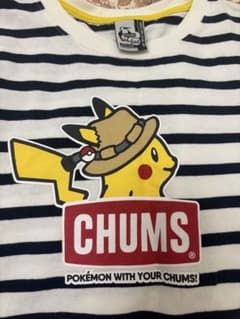 k*i様 チャムス　ポケモン　コラボ　Tシャツ　145 XL アウトドア　キャンのサムネイル