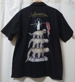 ボリス雑貨店 ヒグチユウコ 頂点に君臨するセバスチャン 開襟シャツ L