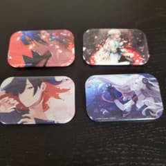 KAMITSUBAKI STUDIO 長方形缶バッジ 4種セットのサムネイル