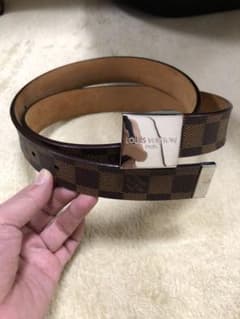 値下げ！LOUIS VUITTON ルイヴィトンサンチュールキャレダミエ柄ベルトのサムネイル