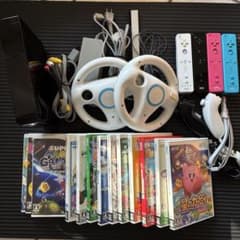 Wii本体とゲームソフト13本　すぐ遊べるセットのサムネイル