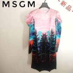 超価格破壊‼️】MSGM エムエスジーエム グラフィック長袖ワンピース 42